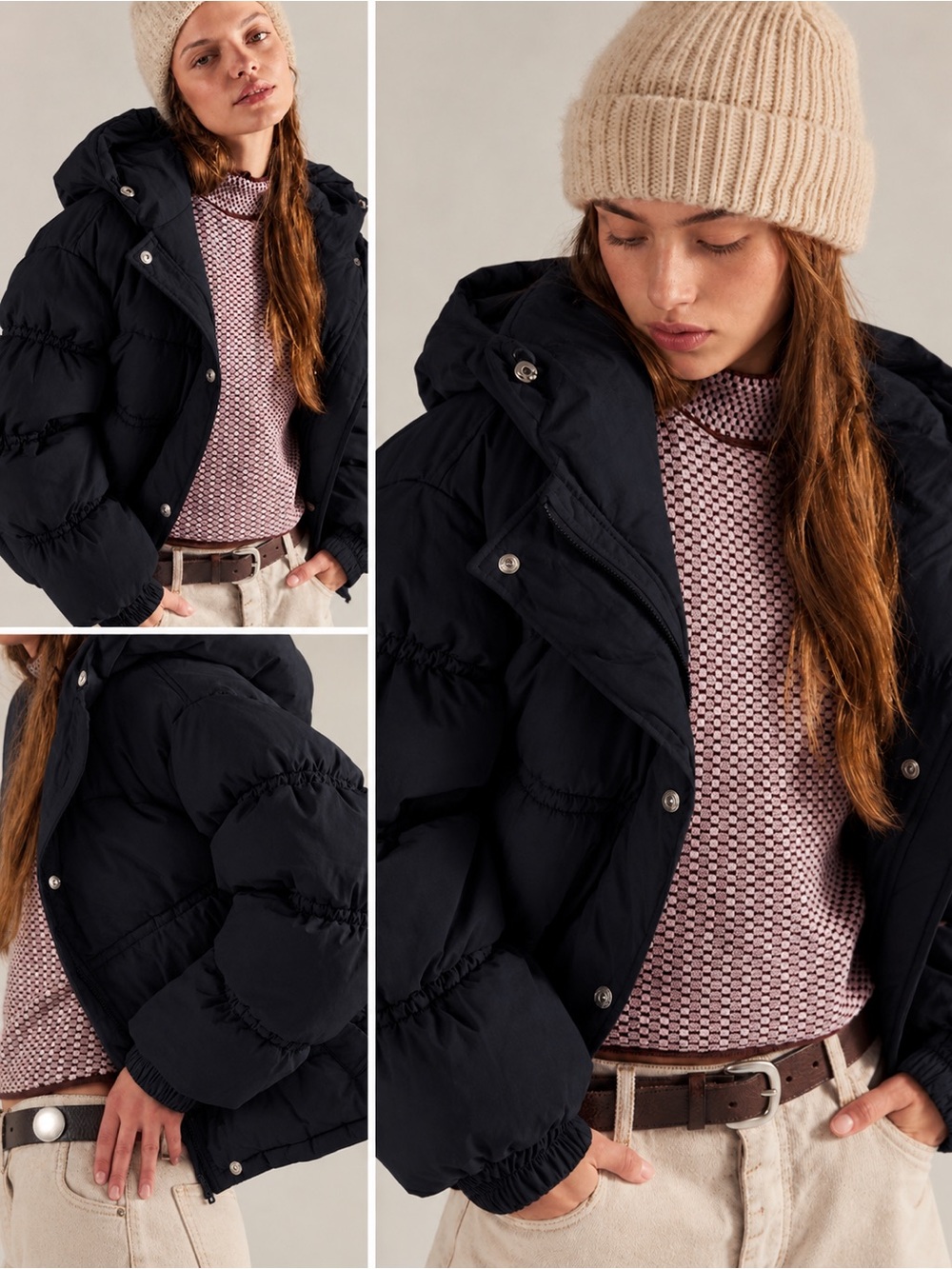 FREE PEOPLE Party Of One Puffer Jacket - black